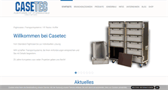 Desktop Screenshot of casetec.de